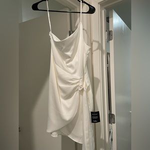 Lulus white one shoulder dress